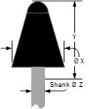 Round cone shape