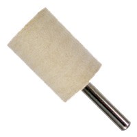 Dia. 1" x 1-1/2" x Shank 1/4", Medium, Hard Cylinder Felt Bobs