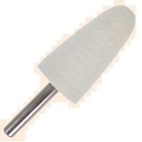 Dia. 1" x 2" x Shank 1/4", Soft, Medium Round Cone Shape Bobs