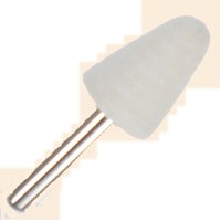 Dia. 3/4" x 1" x Shank 1/4", Hard, Soft, Medium Round Cone