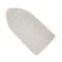 Dia.1/4" x 3/8" x Hole 3/32", Hard, Medium Unmounted Cone Shape