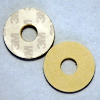 Dia. 30mm x Face 3mm x Hole 11mm, Medium Adhesive Backed Wheels