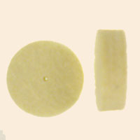 Dia 1" x Face 1/4" x Hole 1/16", Soft, Medium, Hard Felt Wheels